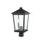 Z-Lite Beacon 2 Light Outdoor Post Mount Fixture, Black & Clear Beveled 568PHBR-BK - alternate 2